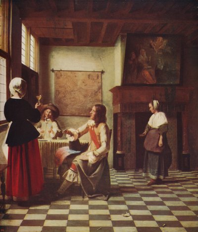 Interiér holandského domu, c1658, c1915 od Pieter de Hooch