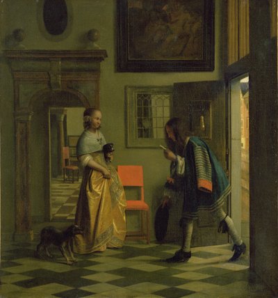 Posel, kolem roku 1669 od Pieter de Hooch
