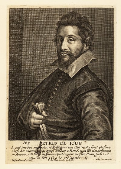 Portrét Pietera de Jode staršího, vlámského grafika, kreslíře, vydavatele a malíře od Pieter de II Jode