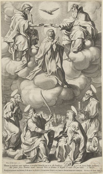 Korunovace Marie od Pieter de Jode (I) (attributed to)