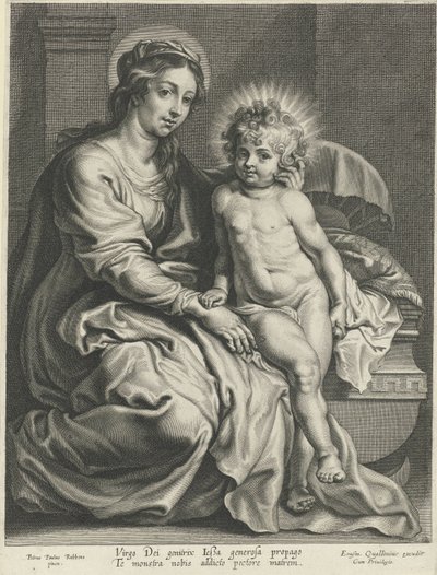 Marie s Ježíškem u jesliček od Pieter de Jode (I)