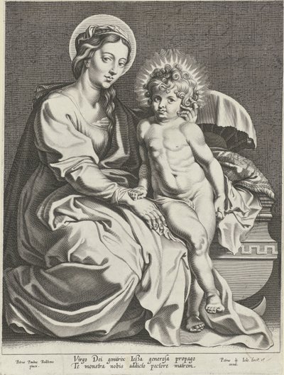 Marie s Ježíškem u jesliček od Pieter de Jode (I)