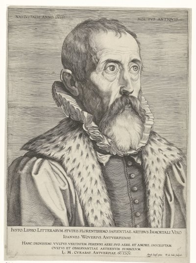 Portrét Justa Lipsia od Pieter de Jode (I)