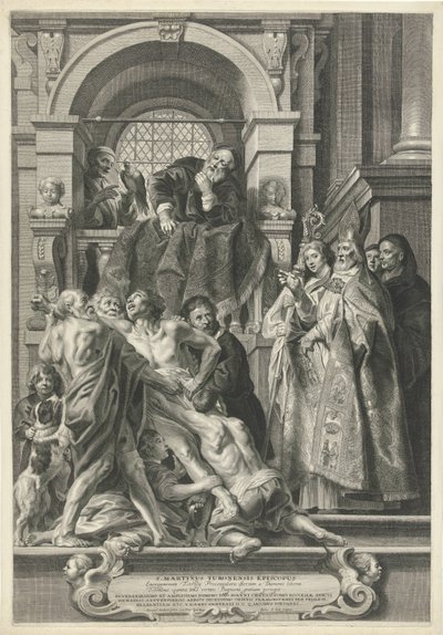 Svatý Martin uzdravuje posedlého muže od Pieter de Jode (II)