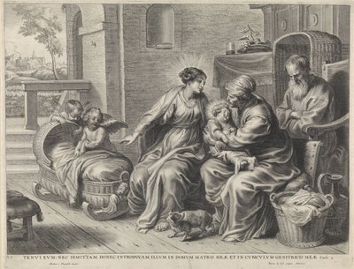 Svatá rodina a svatá Anna od Pieter de Jode (II)
