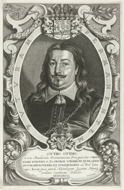 Portrét van Otto Otto von Mauderode Famous Legates (název série) od Pieter de Jode (II)