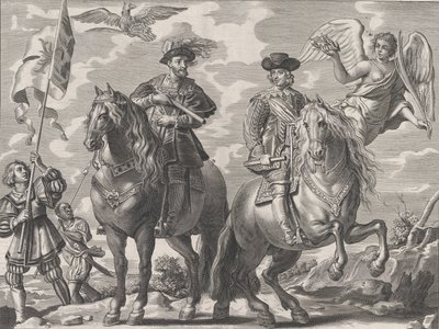 Deska 20: Karel V. a Ferdinand na koni, z 