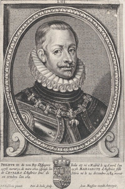 Portrét Filipa III., španělského krále, ca. 1650. od Pieter de Jode II