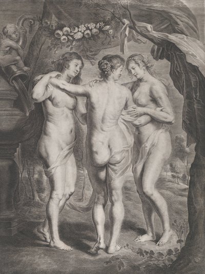 Tři Grácie, ca. 1630-45. od Pieter de Jode II