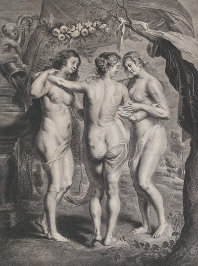 Tři Grácie, ca. 1630-74. od Pieter de Jode II