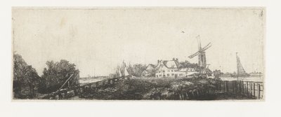 Dřevěný most od Pieter de With (attributed to)