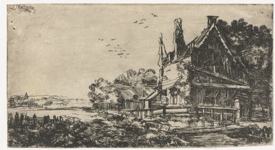 Dům se třemi komíny od Pieter de With (attributed to)