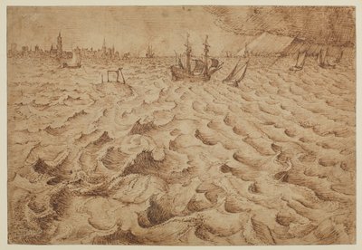 Bouře na řece Schelde s výhledem na Antverpy, 1562 - 1563 od Pieter Bruegel the Elder