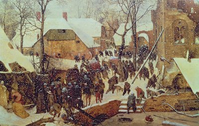 Klanění mudrců na sněhu od Pieter the Elder Bruegel