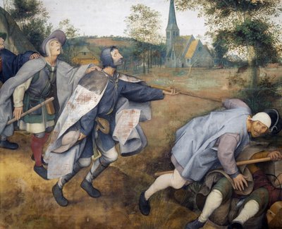 Slepý vede slepého od Pieter Bruegel the Elder