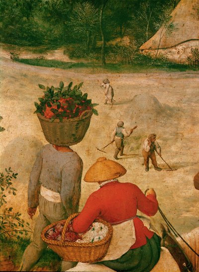 Sklizeň sena ... (olej na dubovém dřevě) od Pieter the Elder Bruegel