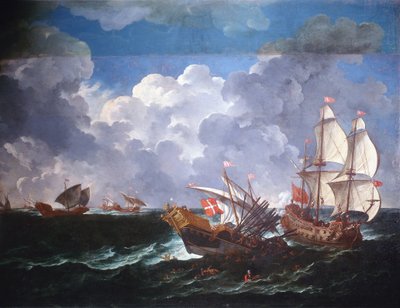 Bitevní loď (malba od Pieter the Younger Mulier
