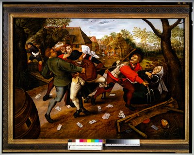 Hráči se hádají od Pieter the Younger Brueghel