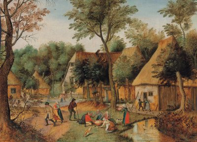 Doba jídla v zemi od Pieter Brueghel the Younger