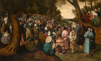 Kázání svatého Jana Křtitele (olej) od Pieter the Younger Brueghel