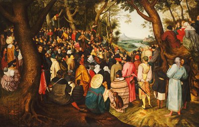 Svatý Jan Křtitel káže v poušti, kolem 1633-50 od Pieter Brueghel the Younger