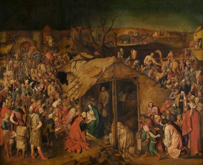 Klanění tří králů (olej na plátně) od Pieter the Younger Brueghel