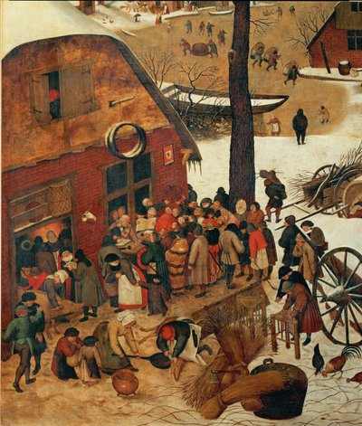 Sčítání lidu v Betlémě (malba na dřevě) od Pieter the Younger Brueghel