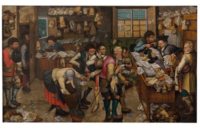 Placení desátků (olej na panelu) od Pieter the Younger Brueghel