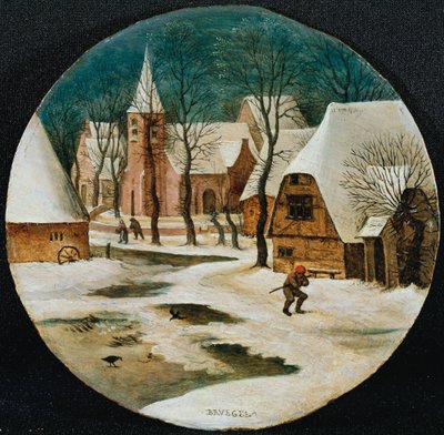 Vesnice v zimě od Pieter Brueghel the Younger