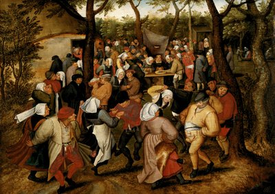 Svatební tanec v plenéru (olej na desce) od Pieter the Younger Brueghel