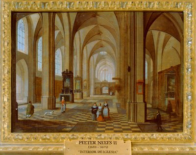 Interiér kostela od Pieter the Younger Neefs
