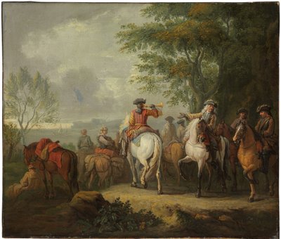 Kavalíři se vydávají na cestu od Pieter van Bloemen