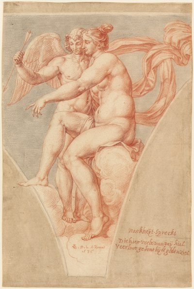 Venuše a Amor (podle Rafaela) od Pieter van Lint
