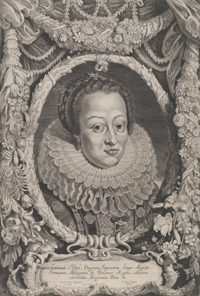 Eleonora, manželka Ferdinanda II., ze série Ferdinandus II et III Imperatorum Domu..., ca. 1625 od Pieter van Sompel
