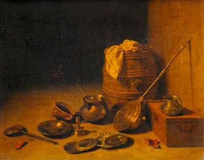 Ustensiles de cuisine - Kuchyňské potřeby ... od Pieter van den (c.1613 c.73) Bosch