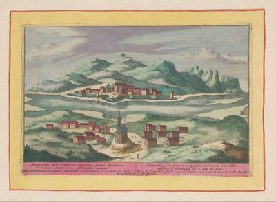 Pohled na Fuenterrabii Fontarabie, město v Guipiscoa, nedaleko od moře, mezi S. Sebastianem a S. Ian de Luz (...) (název předmětu) Theatrum Hispaniae (...) (název série) od Pieter van den Berge