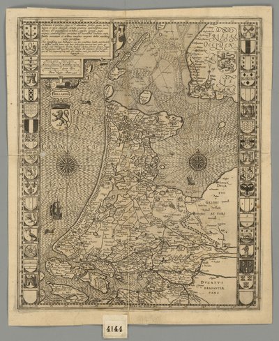 1596 Nizozemsko Comitatus Kaerius od Pieter van den Keere