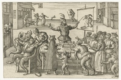 Šarlatán Monkey game (název série) od Pieter van der Borcht (I)