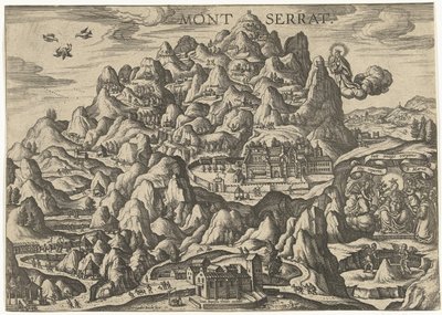 Montserrat, poutní místo Panny Marie. od Pieter van der Borcht (I)