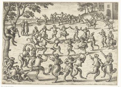 Rondedans Apenspel (název série) od Pieter van der Borcht (I)