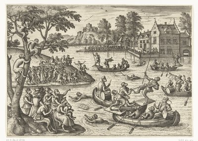 Rytíř na vodě Monkey game (název série) od Pieter van der Borcht (I)