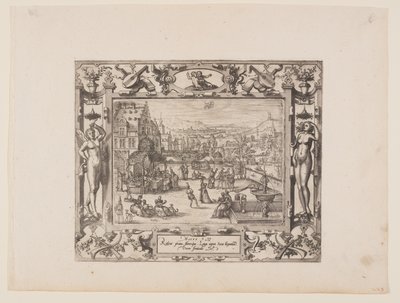 Květen, z knihy Dvanáct měsíců od Pieter van der Borcht