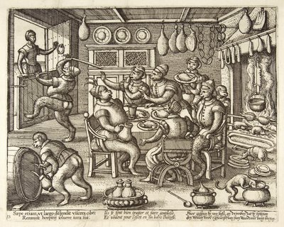 The Fat Kitchen, hospoda. C. 1585 od Pieter van der Borcht
