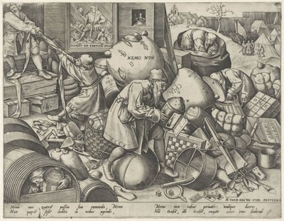 každý muž Alegorie sobectví Elck (název na objektu) od Pieter van der Heyden