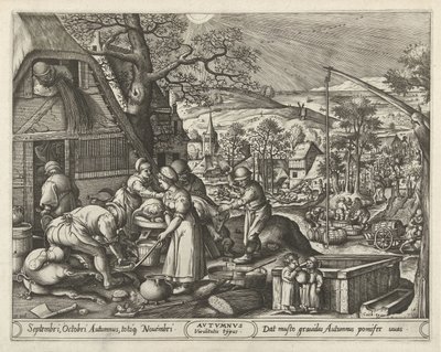 Podzim Podzim (název na objektu) The Four Seasons (název série) od Pieter van der Heyden