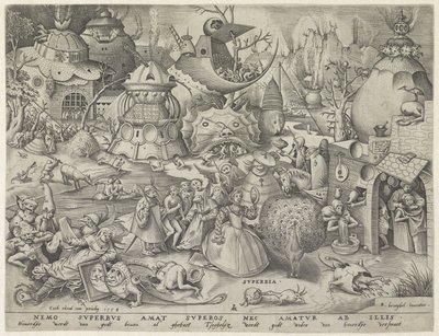 Hrdost Superbia (název na objektu) Sedm smrtelných hříchů (název série) od Pieter van der Heyden