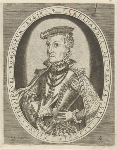 Portrét Ferdinanda II Tyrolského Portréty panovníků (název série) od Pieter van der Heyden