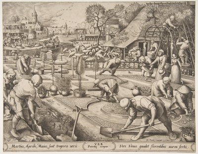 Spring Ver z The Seasons, 1570. od Pieter van der Heyden
