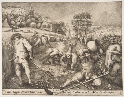 Summer Aestas ze série The Seasons, 1570. od Pieter van der Heyden