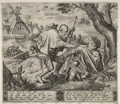Slepý Vedení slepého. od Pieter van der Heyden